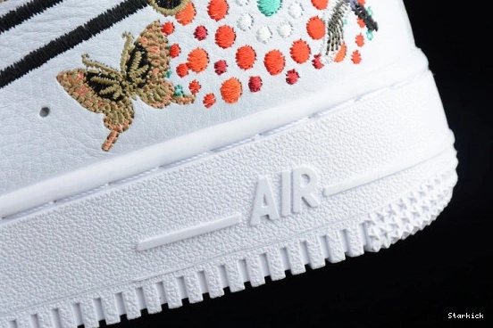 FLOWERS YEAR AJ8298-100 AIR LNY FORCE 1 NEW QS WOMENS NIKE 07 WHITE LUNAR 1206